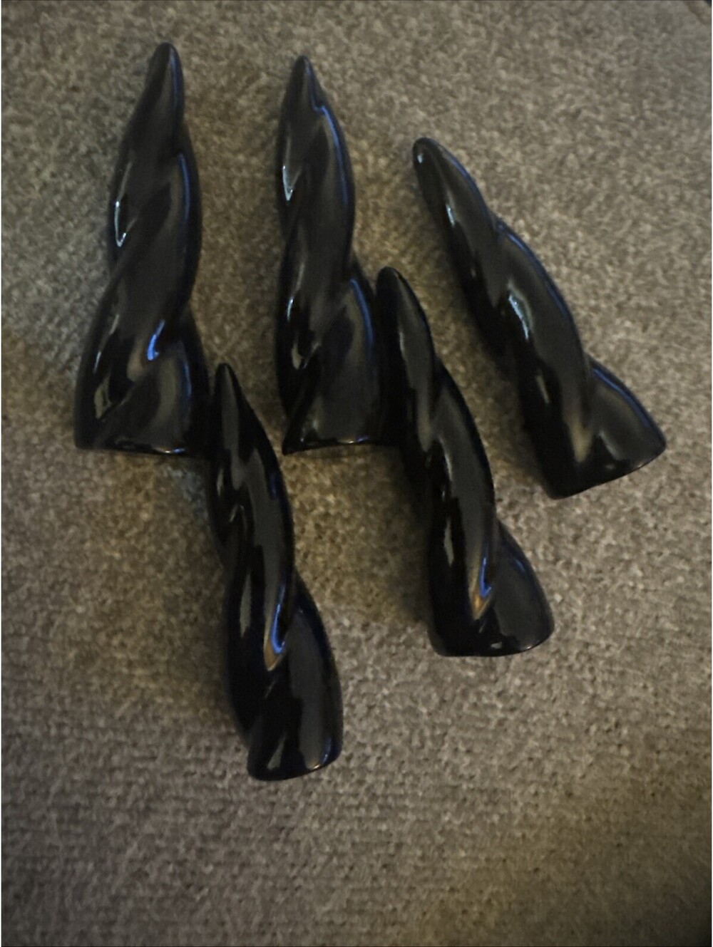 5 Black Obsidian Crystal Wand - Healing Stick